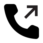 Phone Outgoing Filled SVG Icon